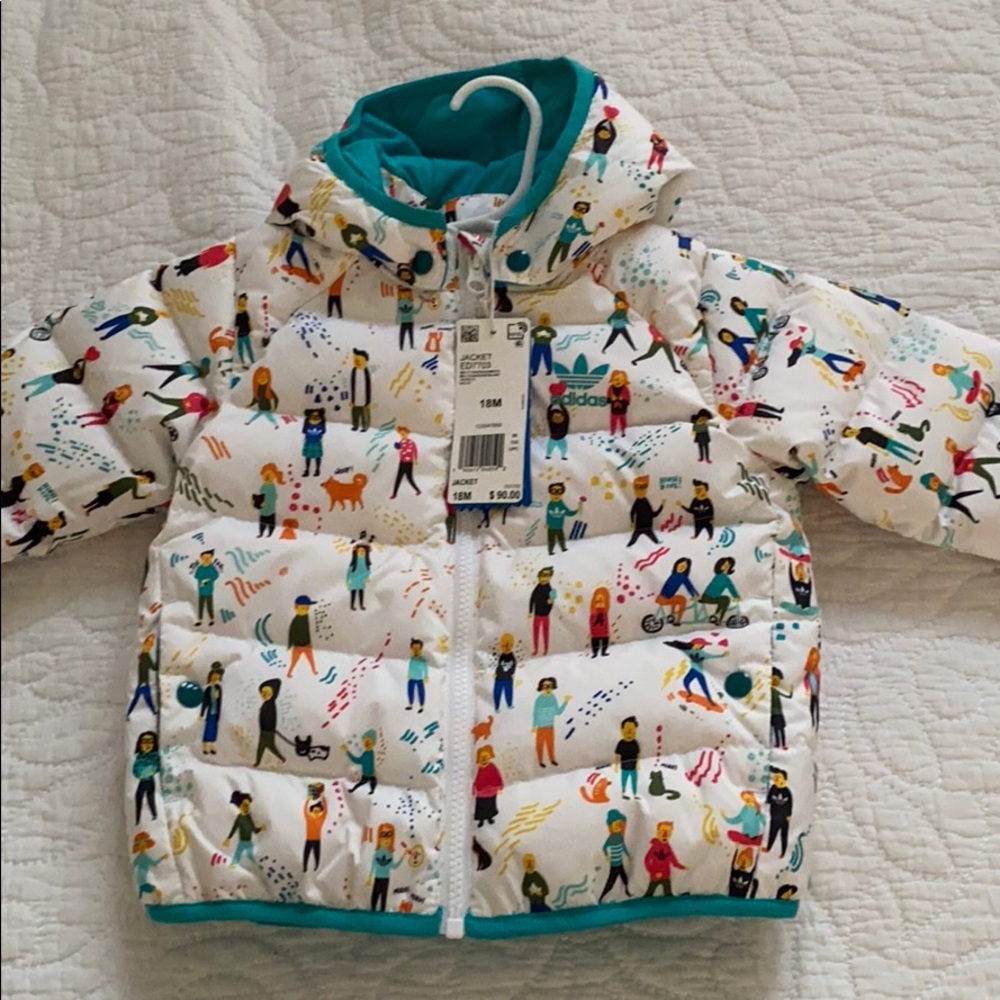 Adidas Toddler Down Filled Coat Jacket